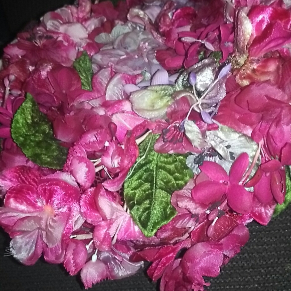 🌛 Scrumptious VINTAGE Lisa Designs Floral Hat - Picture 6 of 11